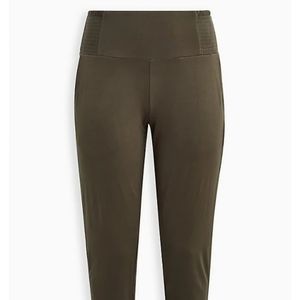 Torrid pull on tapered pant. Super soft material.  Olive. Size 4 (26/28).